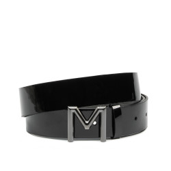 Ceinture femme 17-2m vernis noir