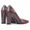 Chaussures élégantes femme 1261 python bordeaux