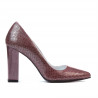 Chaussures élégantes femme 1261 python bordeaux