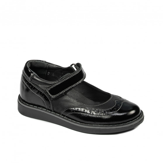 Chaussures petits enfants 56c vernis noir combiné Chaussures petits enfants 56c vernis noir combiné