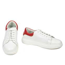 Baskets femme 6008 blanc combiné