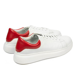 Baskets femme 6008 blanc combiné