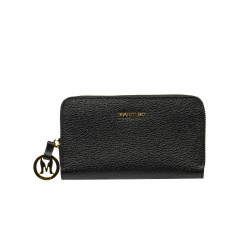 Portefeuille femme 204g noir caviar