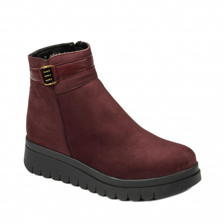 Bottes femme 3342 bufo bordeaux