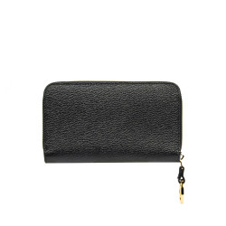 Portefeuille femme 204g noir caviar