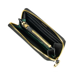 Portefeuille femme 204g noir caviar
