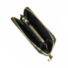 Portefeuille femme 204g croco noir