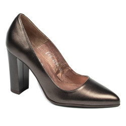 Chaussures élégantes femme 1261 marron nacré