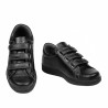 Baskets adolescents 369sc noir scratch