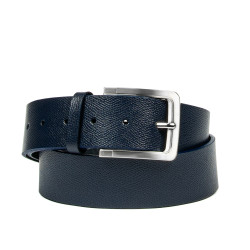 Ceinture homme 34b bleu safiano