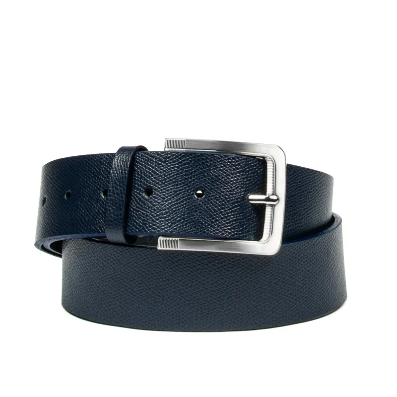 Ceinture homme 34b bleu safiano