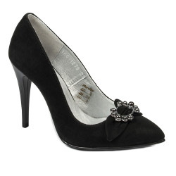 Chaussures élégantes femme 1279 noir antilope
