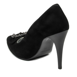 Chaussures élégantes femme 1279 noir antilope
