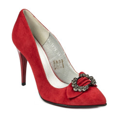 Chaussures élégantes femme 1279 rouge antilope