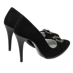 Chaussures élégantes femme 1279 noir antilope