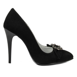 Chaussures élégantes femme 1279 noir antilope