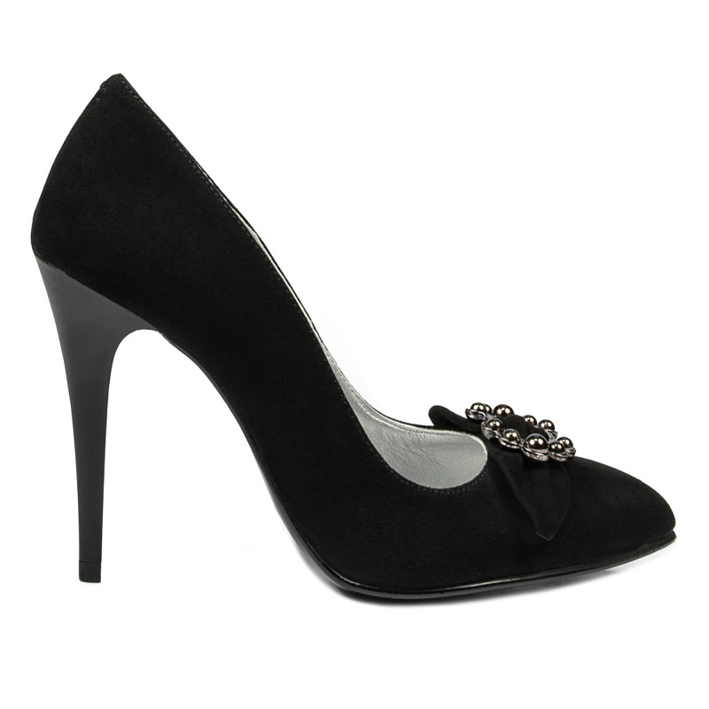 Chaussures élégantes femme 1279 noir antilope