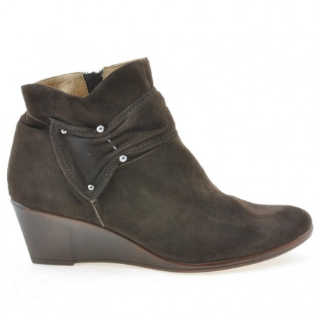 Bottes femme 242 café velours