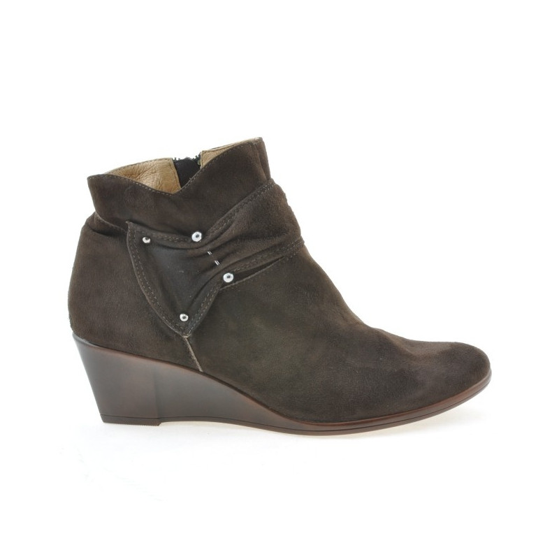 Bottes femme 242 café velours