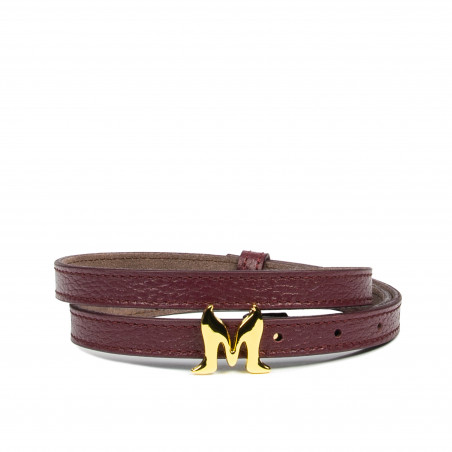 Ceinture femme 42mc bordeaux