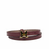 Ceinture femme 42mc bordeaux