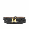 Ceinture femme 42cm biz noir