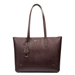 Sac à main femme bandoulière 034g bordeaux safiano