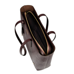 Sac à main femme bandoulière 034g bordeaux safiano