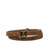 Ceinture femme 42cm suède marron