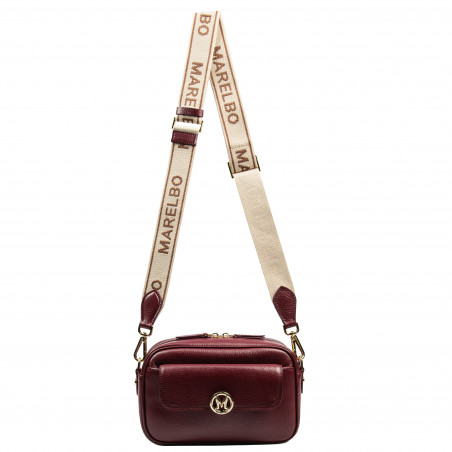 Sac à main femme bandoulière 014g bordeaux