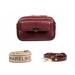 Sac à main femme bandoulière 014g bordeaux