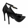 Chaussures élégantes pour femme 1311 satin noir