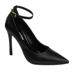 Chaussures élégantes pour femme 1311 satin noir