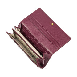 Portefeuille femme 207g bordeaux