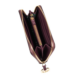Portefeuille femme 204g bordeaux