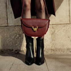 Sac à main pour femme bandoulière 035g bordeaux