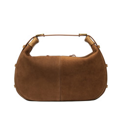 Sac à main femme 038g suède marron