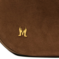 Sac à main femme 038g suède marron