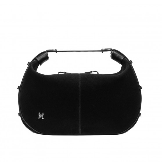 Sac à main femme 038g 01 en daim noir