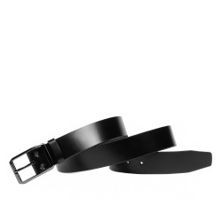 Ceinture homme 75b noir brillant