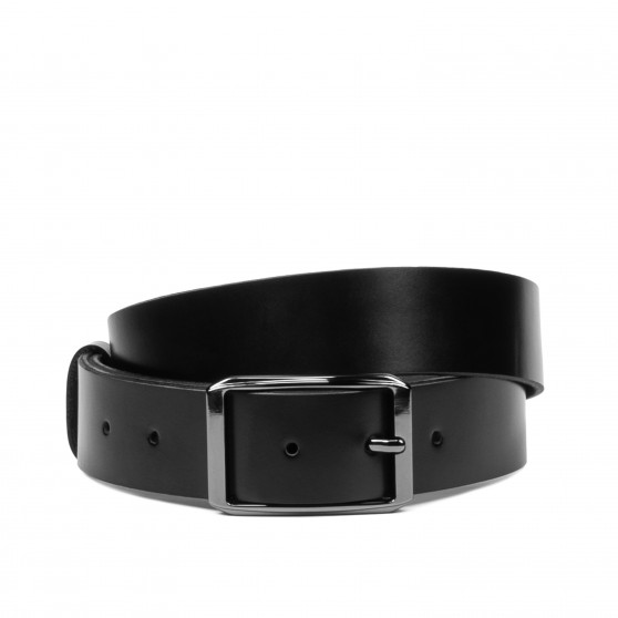 Ceinture homme 75b noir brillant Ceinture homme 75b noir brillant