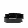 Ceinture homme 75b noir brillant