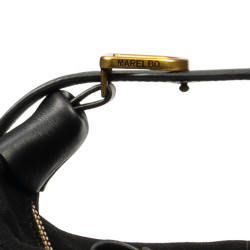 Sac à main femme 037g en daim noir