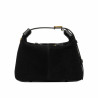 Sac à main femme 037g en daim noir