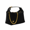 Sac à main femme 037g en daim noir
