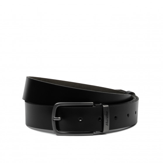Ceinture hommes 73b noir brillant