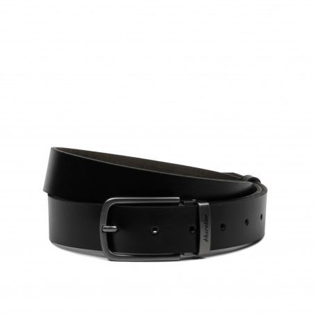 Ceinture hommes 73b noir brillant