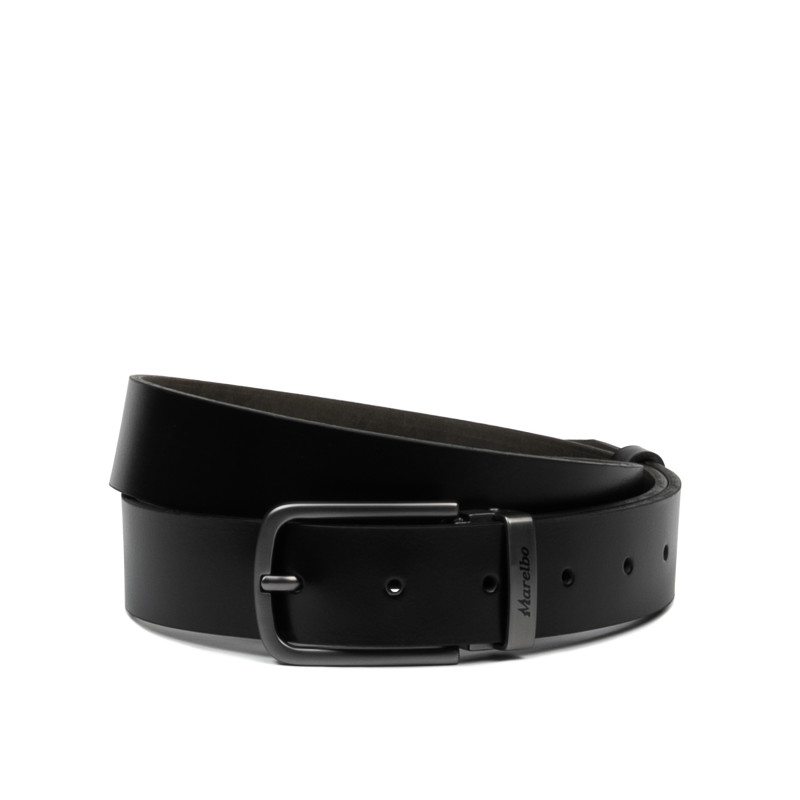 Ceinture hommes 73b noir brillant