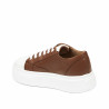 Baskets femme 6083 marron combiné