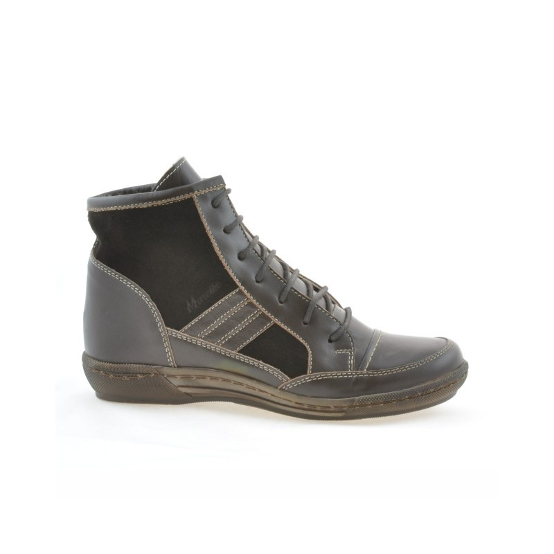 Bottes femme 3227 café combiné